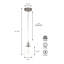Mini-luminaire suspendu en verre 1 lumière