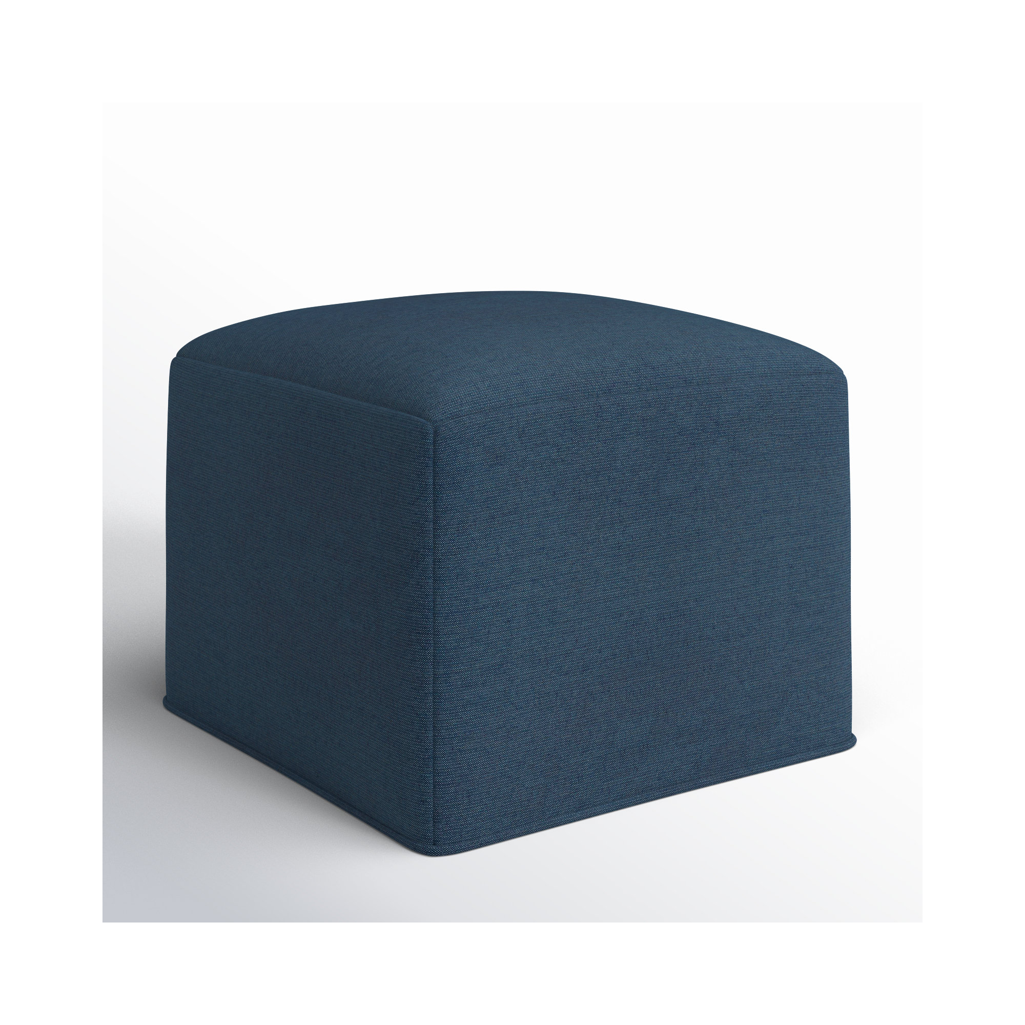 Praia Sunbrella® Upholstered 22" Ottoman, Spectrum Indigo Sunbrella®