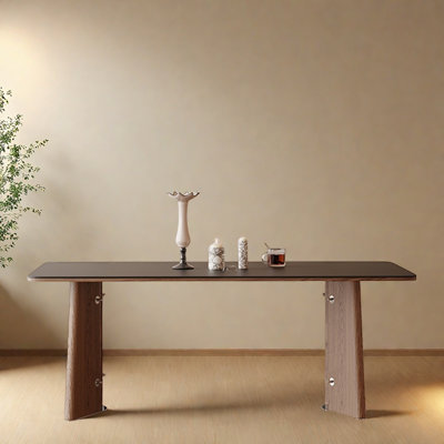 Household stainless steel leg dining table