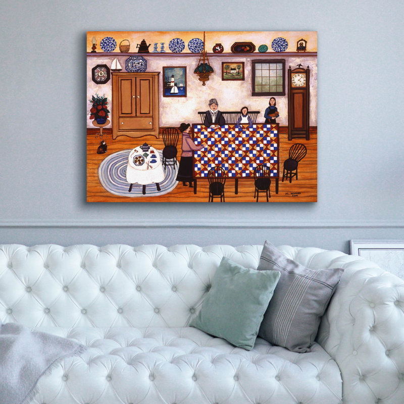  «Cape Cod Quilters» par JL Munro, art mural sur toile, 54 po x 40 po, H 40 po x l 54 po