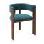 Chaise de salle à manger unique en bois à dossier courbé avec coussin de protection convenant à la cuisine ou à la salle à manger (ensemble de 2)-757870657
