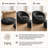 39.4" Wide Oversized Bouclé Barrel Chair with Ottoman and Lumbar Pillow, Foam-Filled Comfy Lounge Chair for Living Room and Bedroom-109067-109065