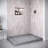 Streamline 48 in. x 36 in. Corner Acrylic Shower Base in Matte Grey with Right Hand Drain, Drain Included-118934379-118934376