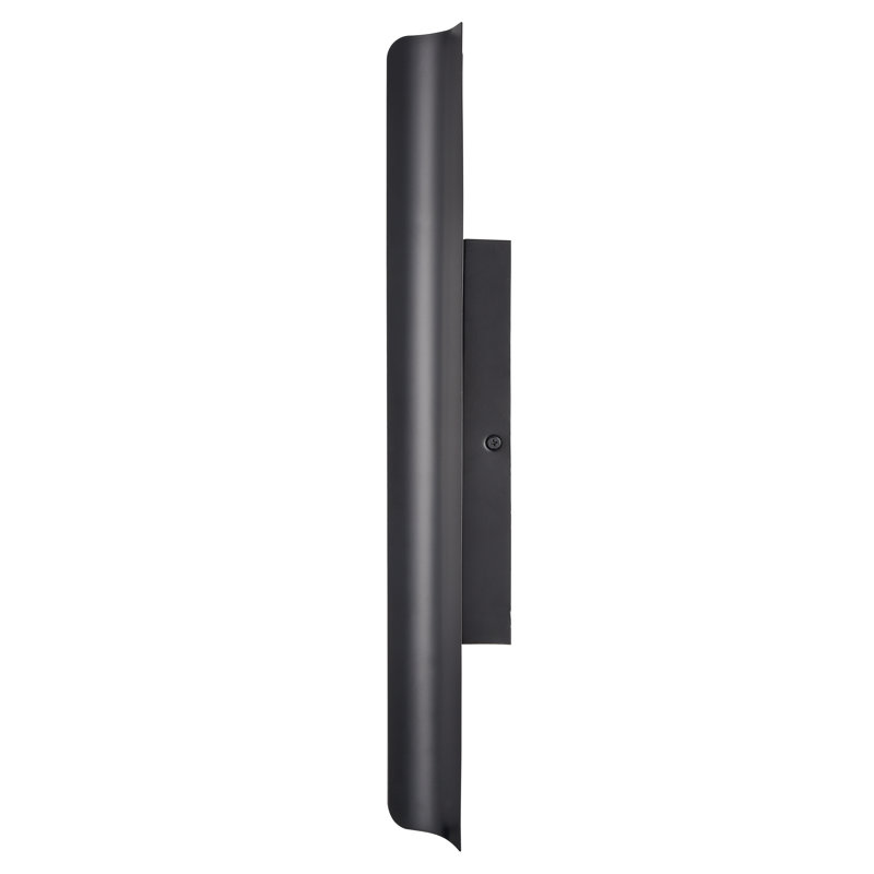 Applique murale d'extérieur à DEL Krishawn, Noir, H 20 po x l 5,25 po x P 3 po