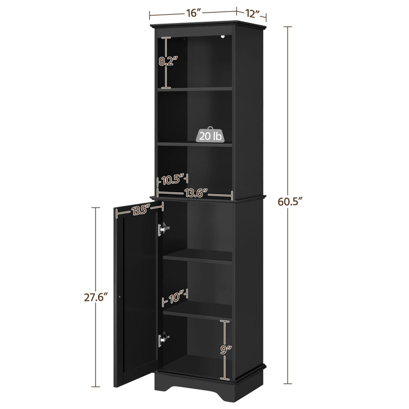 Armoire de rangement sur pied 60,5 po