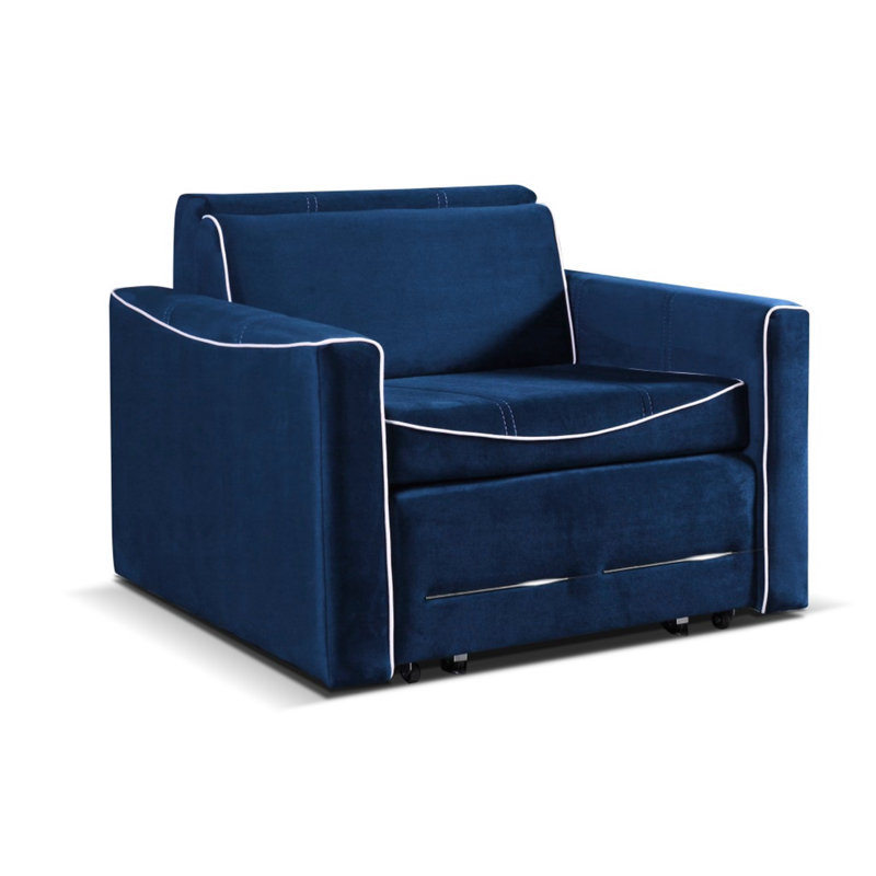 Coopersburg 1 Seater Sofa Bed, Navy Blue