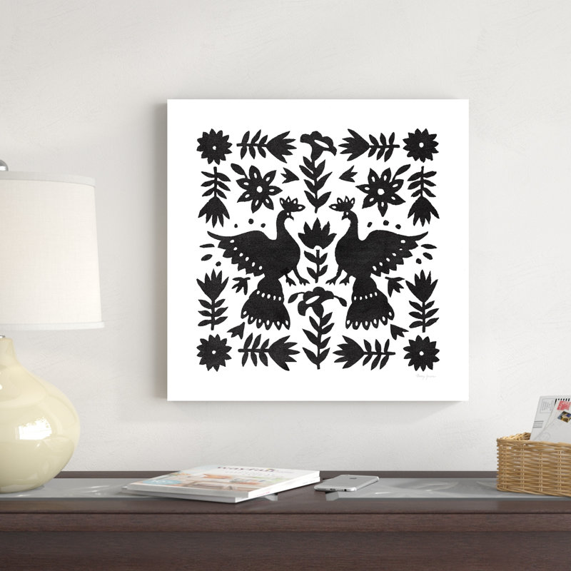Otomi Elegance noir II, H 20 po x l 20 po x P 1,25 po