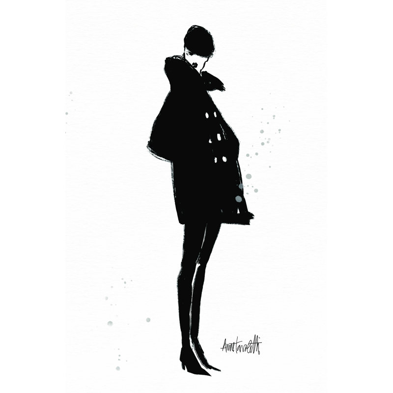 Style Sketches V - peinture sur toile tendue, H 36 po x l 24 po