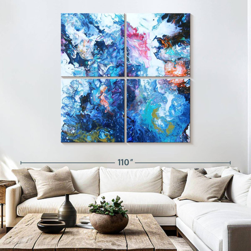 Avery Pouring III, 74" H x 74" W