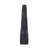 Morea Tapered Matte Black Ceramic Onion Vase-1520304849