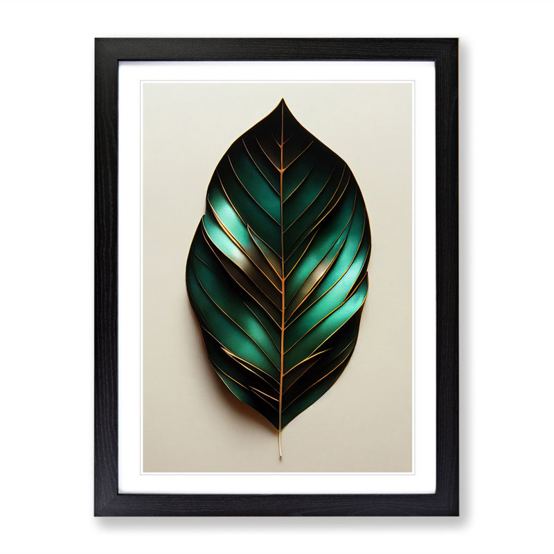 The Beautiful Leaf - Framed Print, Black Framed, 46cm H x 34cm W x 2cm D