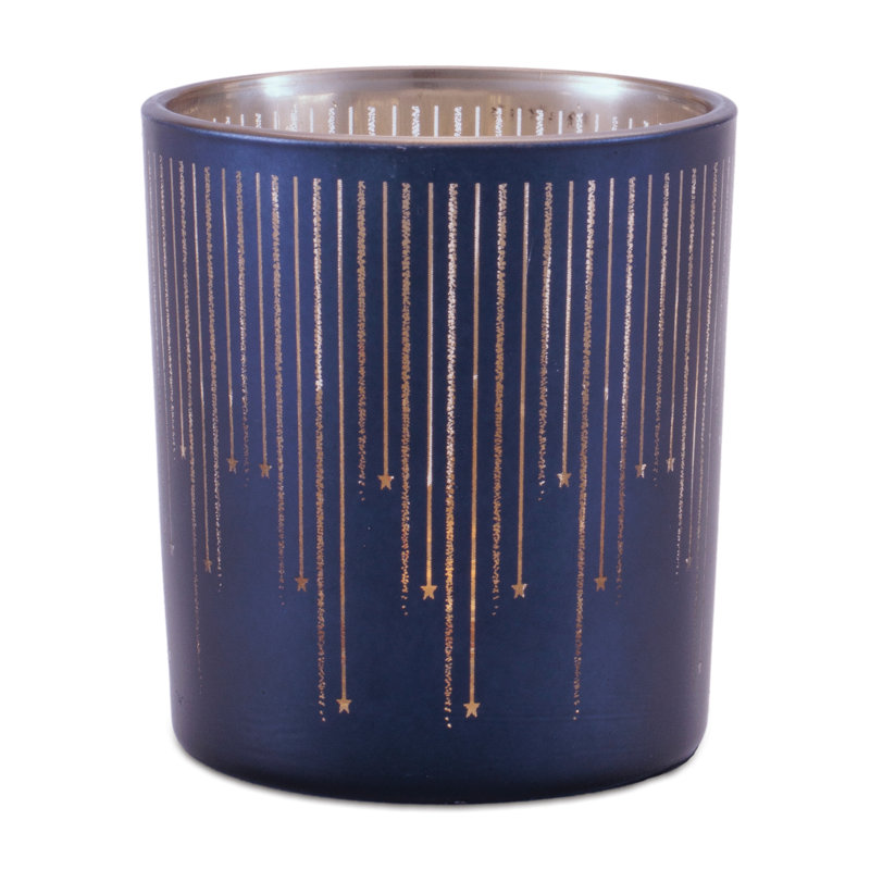 Patterned Glass Votive Holder