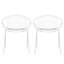 Ensemble de 2 chaises de patio empilables-1401204609