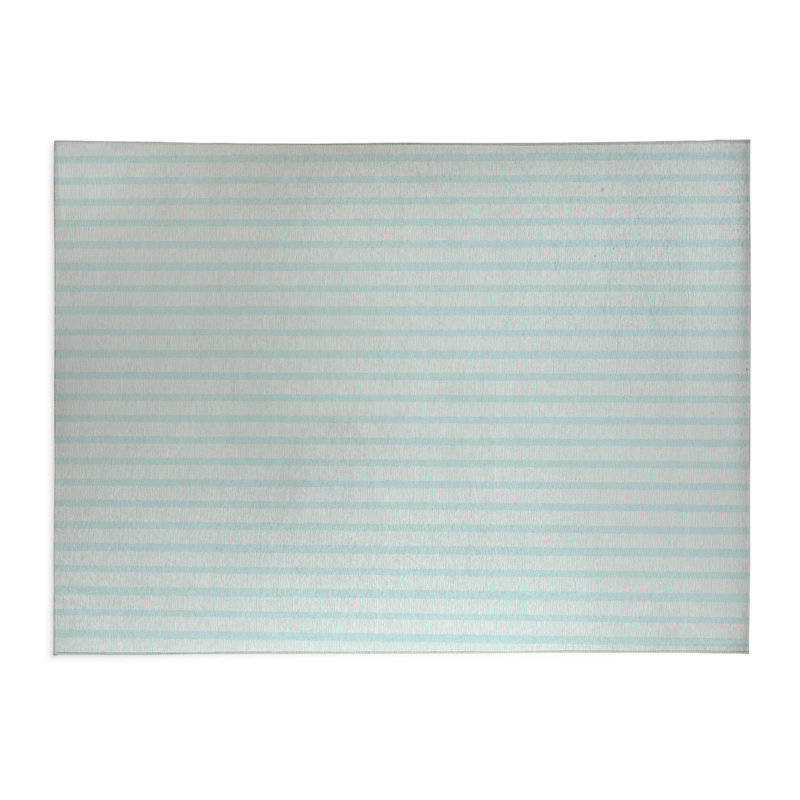 Tapis de bureau léger Comb Comb, L 5 pi x L 3 pi , Bleu clair