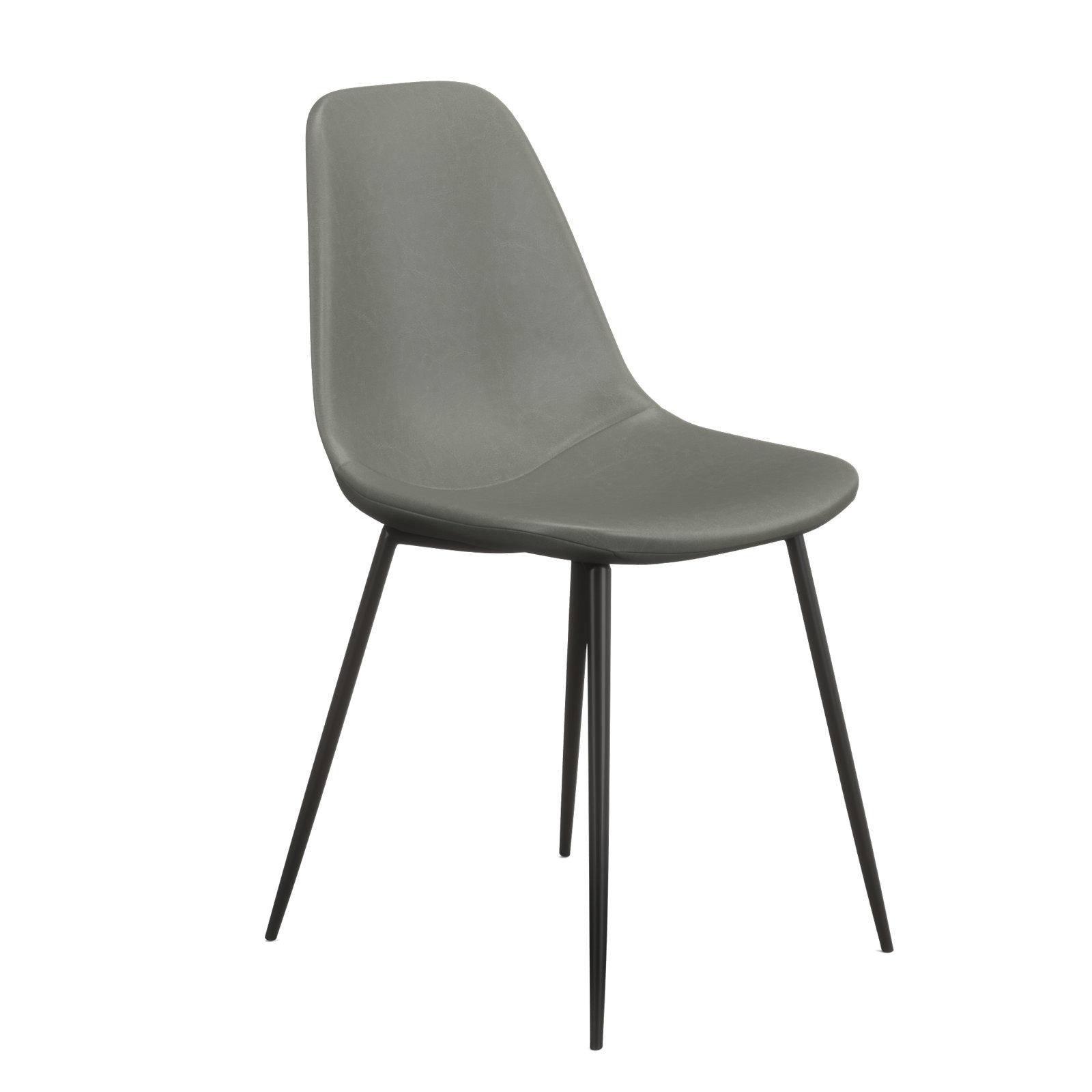Kody Dining Chair, Slate Gray Vegan Leather