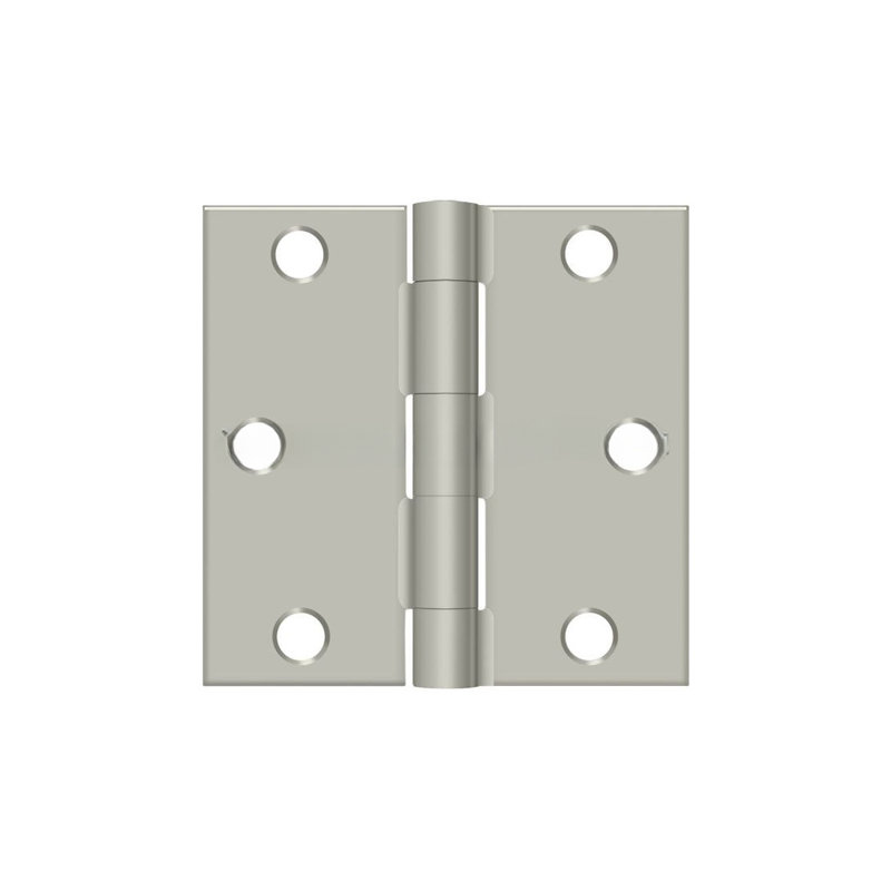 Charnière carrée en nickel brossé 3 po x 3 po Deltana S33U15-R, Nickel brossé