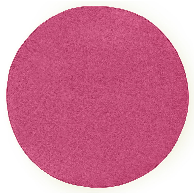 Fancy Pink Rug, Round 133cm
