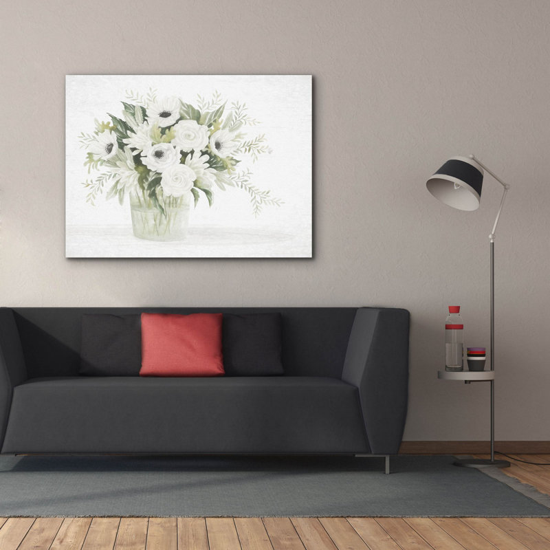  «Fresh Blooms 1» par Cindy Jacobs, art mural sur toile, 54 po x 40 po