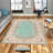 Stylish Hall Carpet (3.3 x 6.6 ft), 100% Polyester, 0.3 in Pile Height | Antibacterial, Non-Slip PVC Felt Dot Underside | Machine Washable, 3D Digital Print, Durable & Easy to Clean | Perfect for Entryway & Living Areas-1506537927