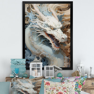 " Epic Blue And Gray Dragon Odyssey II "