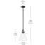 Luminaire suspendu traditionnel 1 lumière avec verre-111187558-111187554-111187557