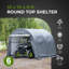 Atv Round-top Portable Shed 10'x10'x8'-119728020