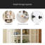 Ensemble de deux garde-manger à double porte vitrée de 75,25 po de hauteur, armoire à bahut de style traditionnel, armoire vitrée, pour couloirs de salon, de cuisine, de bureau, de maison, de studio ou d'espace de travail