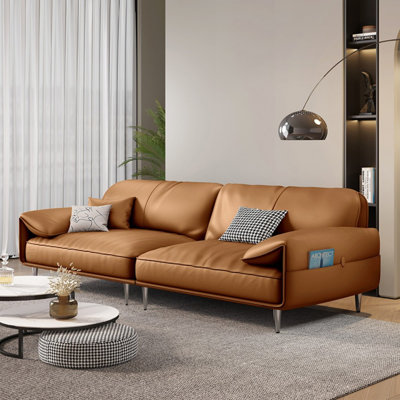 Coussin modulaire en cuir véritable
