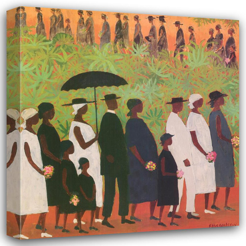 Funeral Procession, 21" H x 20" W