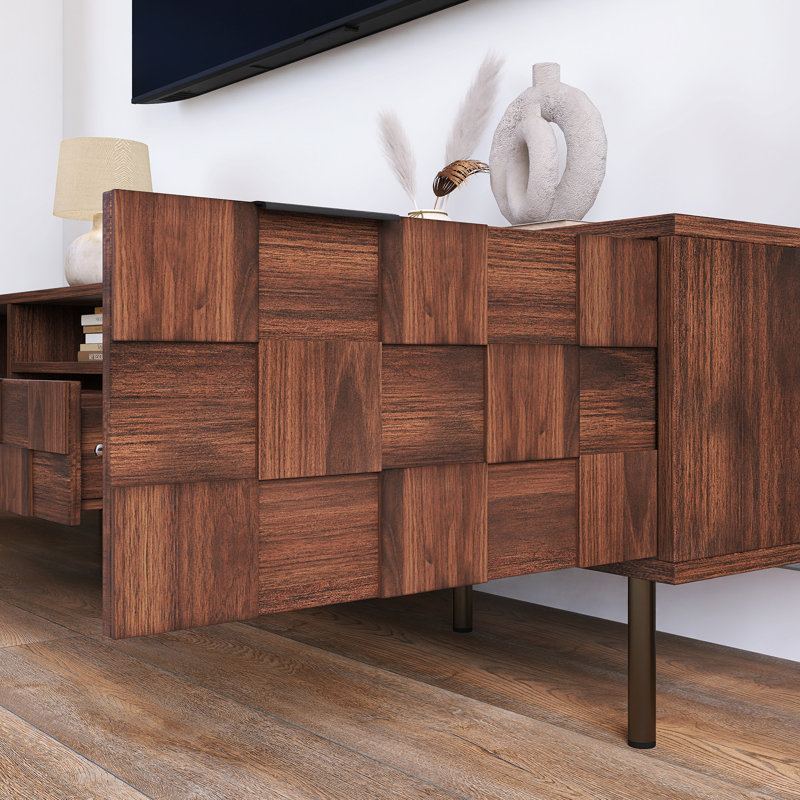 Modern TV Stand for 85'' TV with 2 Drawers | Wayfair
