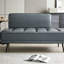 Banc de bout moderne de 55 po de large avec revêtement en similicuir et table d'appoint-1026361111