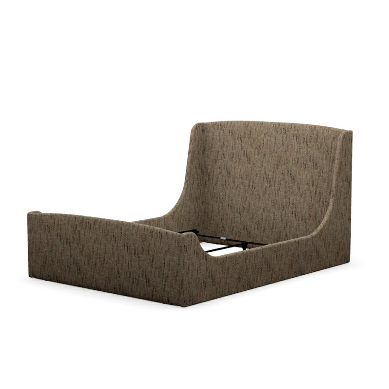 Swan Upholstered King Bed, Block 654212, Queen