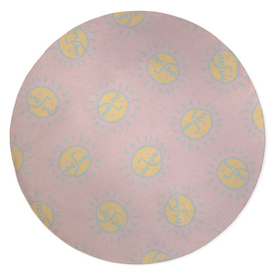 Sunny Days Low Pile Carpet Straight Round Chair Mat -  KAVKA DESIGNS, MWOMT-17299-5X5-KAV2400