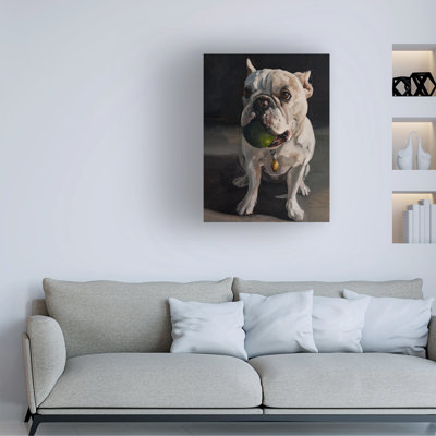 Wrapped Canvas Wall Art - Marian Parsons  'Pet Portrait Studies V' Wall Art for Living Room, Bedroom, or Office Décor  - 24x32