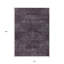 Tapis intérieur / extérieur lavable 10 pi x 14 pi aubergine à motif géométrique mauve et gris