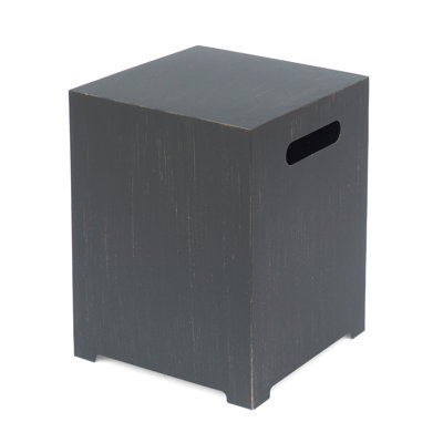 Élégant support de réservoir en fer brun et doré, thermolaqué pour la longévité, 14,97 po de largeur x profondeur 20,09 po de hauteur, bureau d'appoint en brun et or, 14,97 po x P 14,97 po x 20,09 po