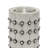 Metal Handmade Pillar Decorative Silver Candle Holder with Studs Set