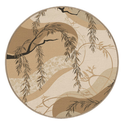 Tapis beige doux en peluche douce de style oriental français Tonnele