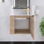 Meuble-lavabo simple 22 po avec plateau en céramique Ani-406480096