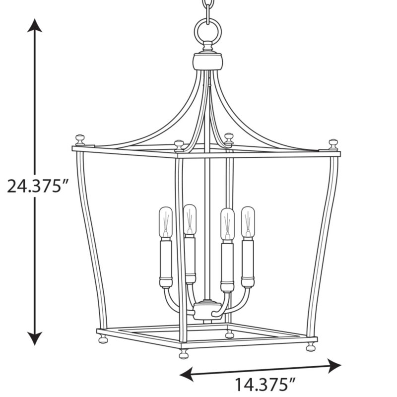 Luminaire suspendu géométrique à 4 lumières Hennings, Or