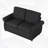 58" Pull Out Sofa Bed with Twin Size Memory Mattress-656358544