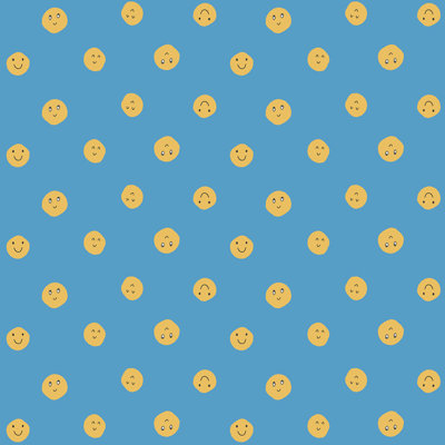 Papier peint bleu Akol