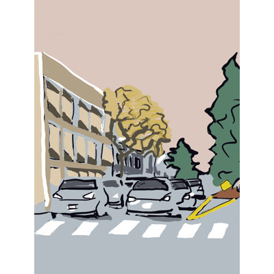 Going East on Ocean Park Print