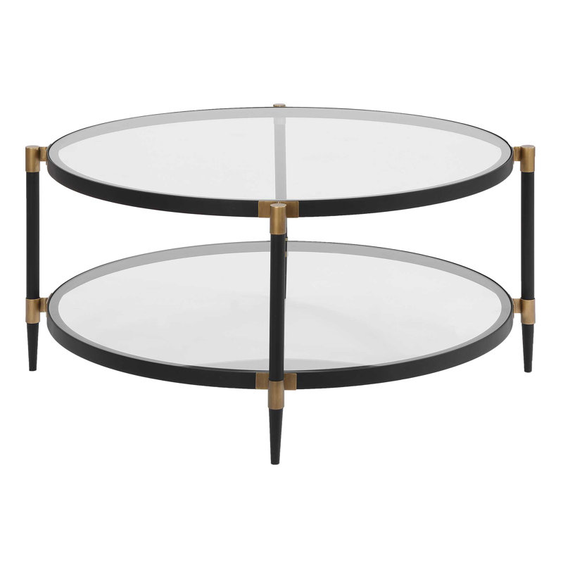 Uttermost Chadid Round Glass Coffee Table