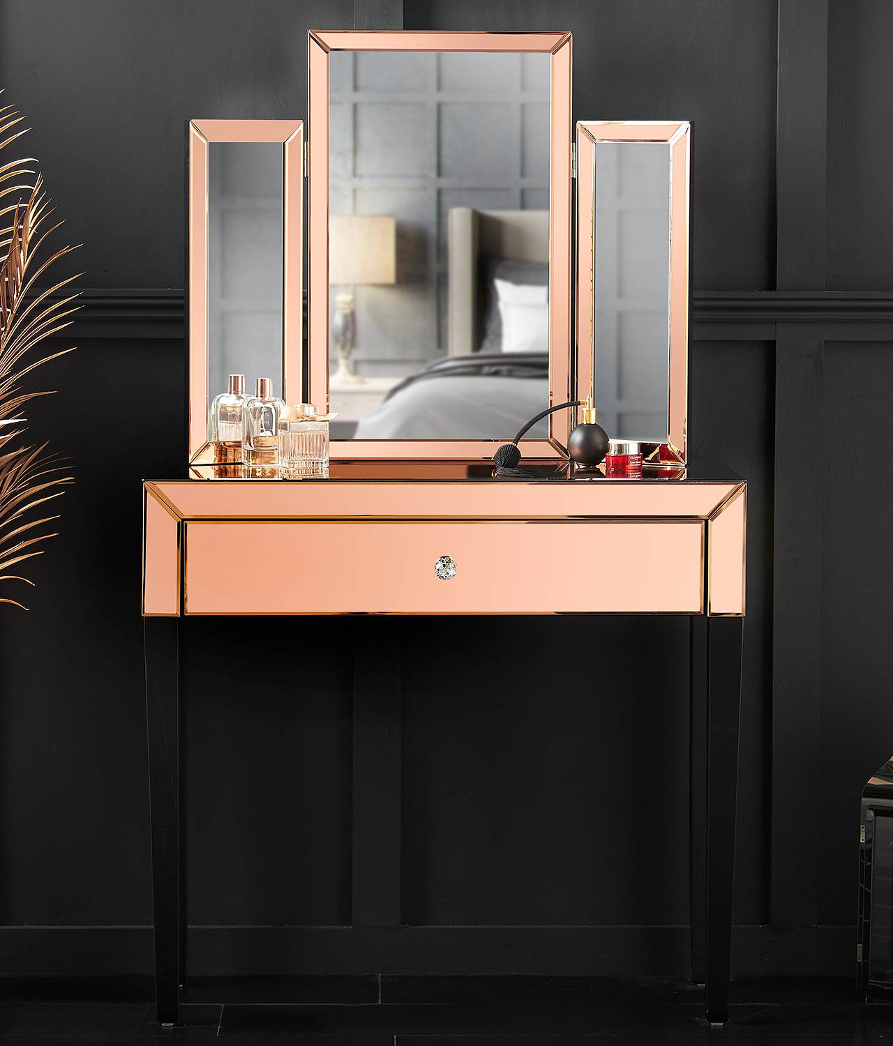 Carme Home Paloma Dressing Table with Mirror | Wayfair.co.uk