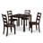 4-Person Solid Wood Dining Set