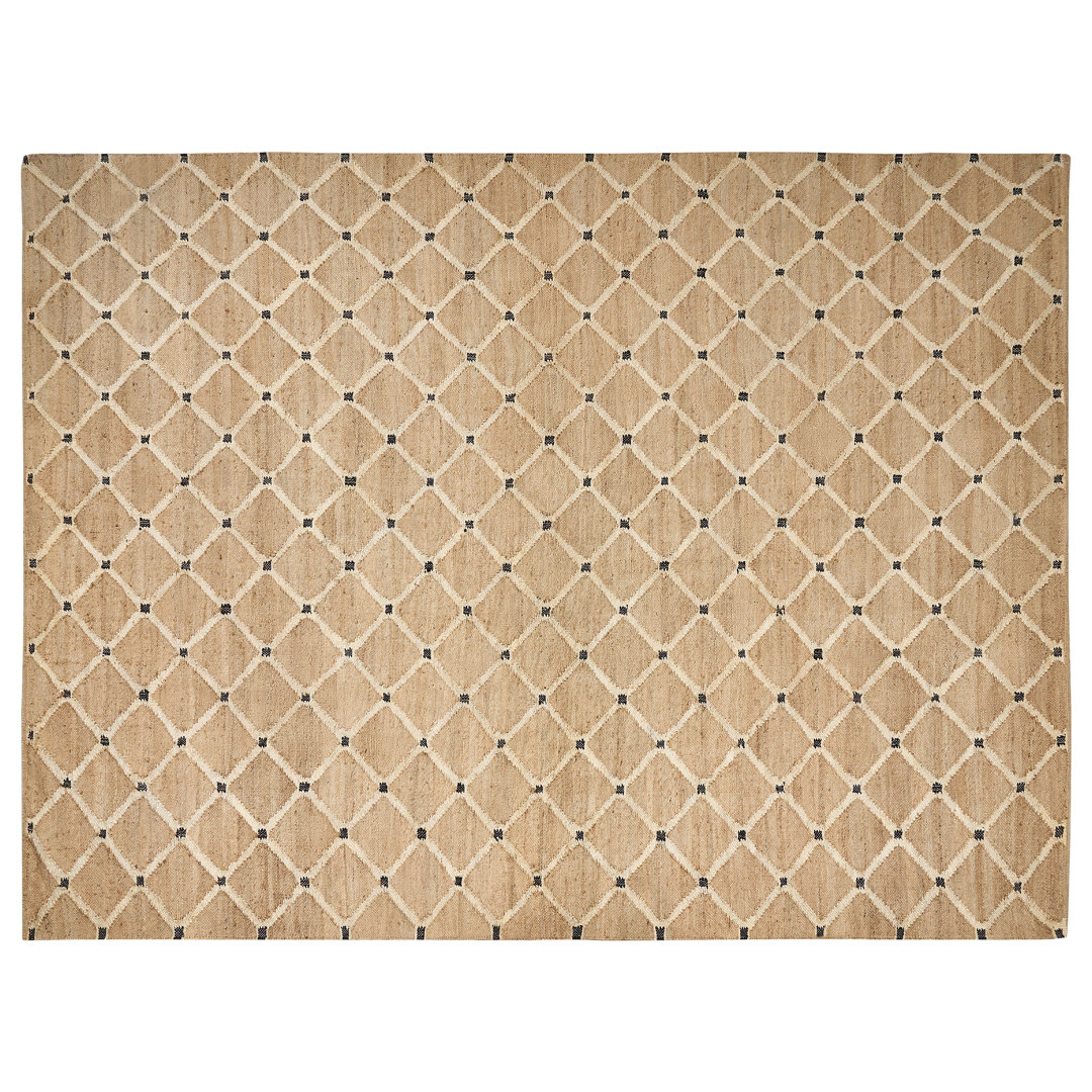 Handgefertigter Teppich Mishawaka in Beige