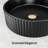 KES 16 Inch Round Black Vessel Sink, Modern Ceramic Porcelain Bathroom Sink Bowl for Bathroom Vanity Above Counter-122443974