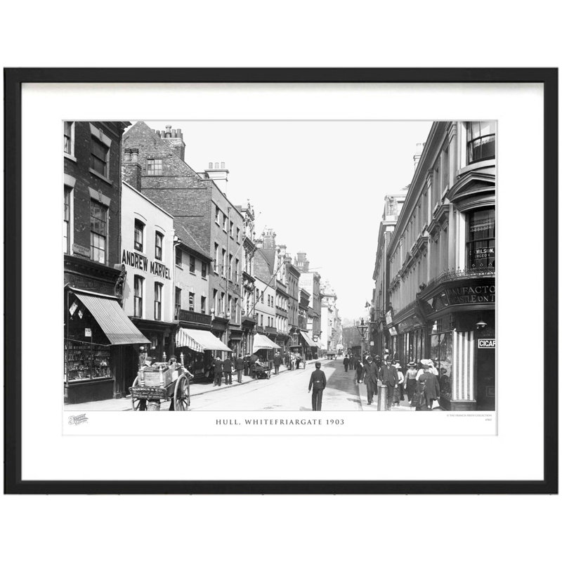 Hull, Whitefriargate 1903 by Francis Frith - Single Picture Frame Print, 28cm H x 36cm W x 2.3cm D