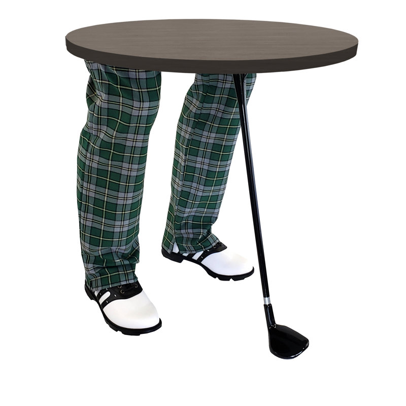 Table de bout abstraite, Argent